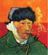Vincent Van Gogh Self Portrait with Bandaged Ear and Pipe china oil painting artist